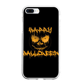 Чехол для iPhone 7Plus/8 Plus матовый с принтом Halloween в Кировске, Силикон | Область печати: задняя сторона чехла, без боковых панелей | cat | ghost | halloween | monster | skull | zombie | зомби | кладбище | кот | кошка | летучая | монстр | монстры | мышь | приведение | приведения | призрак | призраки | тыква | хэллоуин | череп