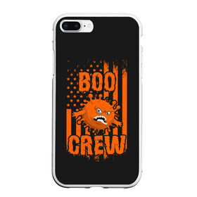 Чехол для iPhone 7Plus/8 Plus матовый с принтом Boo Crew (covid19) в Кировске, Силикон | Область печати: задняя сторона чехла, без боковых панелей | 19 | america | boo | cat | covid | covid 19 | covid19 | ghost | halloween | monster | ncov | zombie | америка | бу | вирус | кладбище | коронавирус | монстр | монстры | приведение | приведения | призрак | призраки | тыква | хэллоу