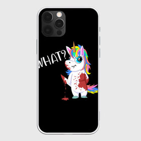 Чехол для iPhone 12 Pro Max с принтом What Unicorn в Кировске, Силикон |  | cat | halloween | rainbow | unicorn | what | единорог | единорожек | кот | нож | пушистый | радуга | радужный | хэллоуин | что