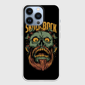 Чехол для iPhone 13 Pro с принтом Skull Rock в Кировске,  |  | Тематика изображения на принте: art | beard | eyes | music | rock | skull | teeth | арт | борода | глаза | зубы | музыка | рок | череп