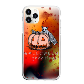 Чехол для iPhone 11 Pro Max матовый с принтом Bat and pumpkin в Кировске, Силикон |  | halloween | hallowen | halowen | helloween | день всех святых | летучая мышь | тыква | халовен | халовин | хеллуин | хеловин