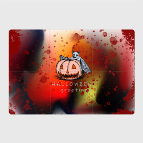Магнитный плакат 3Х2 с принтом Bat and pumpkin в Кировске, Полимерный материал с магнитным слоем | 6 деталей размером 9*9 см | halloween | hallowen | halowen | helloween | день всех святых | летучая мышь | тыква | халовен | халовин | хеллуин | хеловин