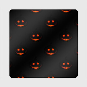 Магнит виниловый Квадрат с принтом Джек-фонарь в Кировске, полимерный материал с магнитным слоем | размер 9*9 см, закругленные углы | halloween | джек фонарь | праздник | страшный праздник | хэллоуин