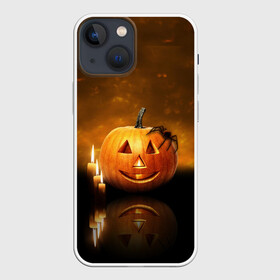 Чехол для iPhone 13 mini с принтом Паук на тыкве в Кировске,  |  | halloween | паук | паук на тыкве | праздник | страшный праздник | тыква | тыква джек | хэллоуин