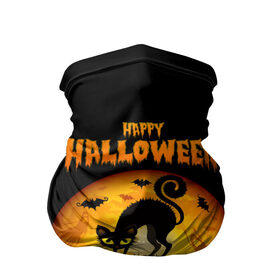 Бандана-труба 3D с принтом Helloween в Кировске, 100% полиэстер, ткань с особыми свойствами — Activecool | плотность 150‒180 г/м2; хорошо тянется, но сохраняет форму | halloween | ведьма | летучая мышь | полнолуние | привидение | призрак | тыква | хеллоуин | хелуин | хэллоин | хэллоуин | хэлоуин | хэлуин | черный кот