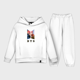 Детский костюм хлопок Oversize с принтом BTS в Кировске,  |  | bangtan boys | bangtan sonyeondan | beyond the scene | bt21 | bts | bulletproof boy scouts | chibi | j hope | jimin | jin | jungkook | k pop | kpop | rm | suga | v | ви | джей хоуп | джонгук | к поп | кпоп | сюга | чиби | чимин | чин