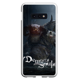 Чехол для Samsung S10E с принтом Demons Souls в Кировске, Силикон | Область печати: задняя сторона чехла, без боковых панелей | armor | dark souls | demons souls | dragon | fire | games | knight | namco bandai | nextgen | playstation 5 | praise the sun | ps5 | броня | восславь солнце | дарк соулс | демон соулс | дракон | игры | некстген | огонь | плейстейшен 5 | пс5 | рыцарь | тем