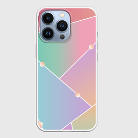 Чехол для iPhone 13 Pro с принтом Нежные цвета геометрии в Кировске,  |  | геометрический | геометрия | мозаика | нежные | нежный | пастель.пастельный | цвет | цвета