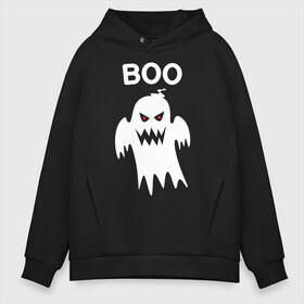 Мужское худи Oversize хлопок с принтом BOO в Кировске, френч-терри — 70% хлопок, 30% полиэстер. Мягкий теплый начес внутри —100% хлопок | боковые карманы, эластичные манжеты и нижняя кромка, капюшон на магнитной кнопке | 31 октября | halloween | halowen | ведьма | день всех святых | джек | костюм | кровь | лого | монстр | надпись | праздник | приведение | призрак | светильник | символ | страшная | тыква | ужасы | хеллоуин | хеллуин