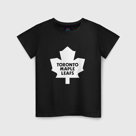 Детская футболка хлопок с принтом Торонто Мейпл Лифс в Кировске, 100% хлопок | круглый вырез горловины, полуприлегающий силуэт, длина до линии бедер | hockey | maple leafs | nhl | toronto | toronto maple leafs | usa | мейпл лифс | нхл | спорт | сша | торонто | торонто мейпл лифс | хоккей | шайба