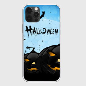 Чехол для iPhone 12 Pro Max с принтом HALLOWEEN в Кировске, Силикон |  | bones | ghost | halloween | pumpkin | skull | кости | летучие мыши | приведение | призрак | скелет | тыква | хеллоуин | хоррор | хэллоуин