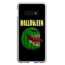 Чехол для Samsung S10E с принтом Halloween злобный арбуз в Кировске, Силикон | Область печати: задняя сторона чехла, без боковых панелей | 31 октября | halloween | halowen | ведьма | день всех святых | джек | костюм | кровь | лого | монстр | надпись | праздник | приведение | призрак | светильник | символ | страшная | тыква | ужасы | хеллоуин | хеллуин