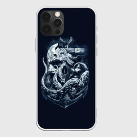 Чехол для iPhone 12 Pro Max с принтом Кракен в Кировске, Силикон |  | брутальная | веселый роджер | вода | корсар | кость | кракен | мертвец | море | мрачная | океан | осьминог | пират | темная | ужас | утопленник | череп | щупальца | якорь