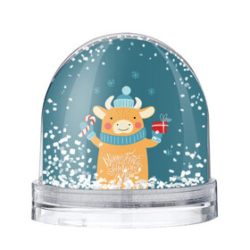 Снежный шар с принтом Волшебства в новом году в Кировске, Пластик | Изображение внутри шара печатается на глянцевой фотобумаге с двух сторон | 2021 | бык | год быка | год коровы | новый год | символ года