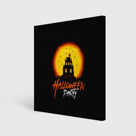 Холст квадратный с принтом Halloween в Кировске, 100% ПВХ |  | 31 октября | halloween | halowen | ведьма | день всех святых | джек | костюм | кровь | лого | монстр | надпись | праздник | приведение | призрак | светильник | символ | страшная | тыква | ужасы | хеллоуин | хеллуин