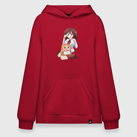 Худи SuperOversize хлопок с принтом Himouto! Umaru-chan  в Кировске, 70% хлопок, 30% полиэстер, мягкий начес внутри | карман-кенгуру, эластичная резинка на манжетах и по нижней кромке, двухслойный капюшон
 | anime himouto | anime umaru | himoto | himouto | himouto umaru | himouto umaru chan | umaru | umaru chan | аниме | аниме умару | аниме химото | двуличная сестренка умару | умару | химото | химото умару тян