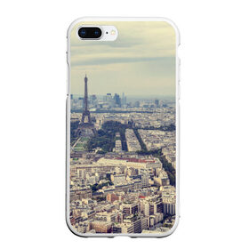 Чехол для iPhone 7Plus/8 Plus матовый с принтом Париж в Кировске, Силикон | Область печати: задняя сторона чехла, без боковых панелей | город | париж | улицы города | франция | эйфелевая башня