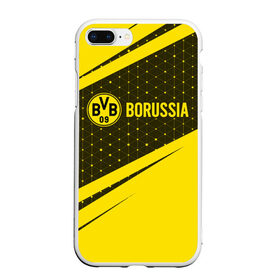 Чехол для iPhone 7Plus/8 Plus матовый с принтом BORUSSIA / Боруссия в Кировске, Силикон | Область печати: задняя сторона чехла, без боковых панелей | Тематика изображения на принте: borussia | club | dortmund | footbal | logo | боруссия | дортмунд | знак | клуб | логотип | логотипы | символ | символы | форма | футбол | футбольная | футбольный