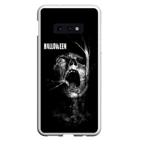 Чехол для Samsung S10E с принтом Halloween в Кировске, Силикон | Область печати: задняя сторона чехла, без боковых панелей | 31 октября | halloween | halowen | ведьма | день всех святых | джек | костюм | кровь | лого | монстр | надпись | праздник | приведение | призрак | светильник | символ | страшная | тыква | ужасы | хеллоуин | хеллуин