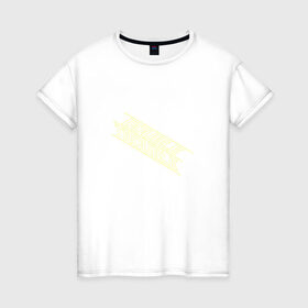 Женская футболка хлопок с принтом Дабл Трабл в Кировске, 100% хлопок | прямой крой, круглый вырез горловины, длина до линии бедер, слегка спущенное плечо | 