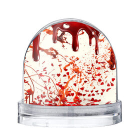 Снежный шар с принтом Стекающая кровь в Кировске, Пластик | Изображение внутри шара печатается на глянцевой фотобумаге с двух сторон | 2020 | blood | halloween | капли | кровавый | кровь | пятна | следы | стекающая | хэллоуин | хэлоуин