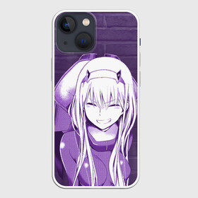 Чехол для iPhone 13 mini с принтом Zero Two brickwall в Кировске,  |  | darling | darling in the franxx | zero two | вайфу | зеро ту | код 002 | любимый во франксе | франкс