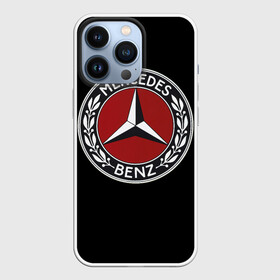 Чехол для iPhone 13 Pro с принтом Значок Mercedes в Кировске,  |  | mercedes | значки | лого | машины | мерседес