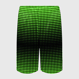 Детские спортивные шорты 3D с принтом Симметрия в Кировске,  100% полиэстер
 | пояс оформлен широкой мягкой резинкой, ткань тянется
 | зеленые круги | зеленый круг | паттерн точек | симметричность | симметрия | точки