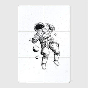 Магнитный плакат 2Х3 с принтом Полёт нормальный в Кировске, Полимерный материал с магнитным слоем | 6 деталей размером 9*9 см | арт | астронавт | звезда | звёзды | космонавт | космос | невесомость | ночь | полёт | полёт в невесомости | рисунок | скафандр