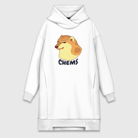 Платье-худи хлопок с принтом Чимс в Кировске,  |  | chemps | chems | doge | dogo | дог | доге | доке и чимс | чимс | чимс доге