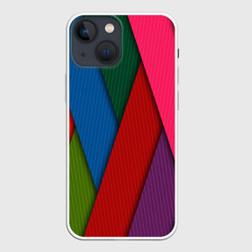 Чехол для iPhone 13 mini с принтом Разноцветный узор в Кировске,  |  | линии | полосы | разноцветные линии | разноцветный узор | узор | цвета