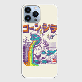 Чехол для iPhone 13 Pro Max с принтом Годзилла Единорог в Кировске,  |  | city | disaster | godzilla | heli | helicopter | japan | japanese | kaiju | rainbow | town | unicorn | аниме | атакует | в стиле | вертолет | город | единорог | кайдзю | катастрофа | костюм единорога | нападение | прикол | радуга | ретро | стил