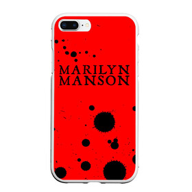 Чехол для iPhone 7Plus/8 Plus матовый с принтом MARILYN MANSON М МЭНСОН в Кировске, Силикон | Область печати: задняя сторона чехла, без боковых панелей | logo | manson | marilyn | music | rock | группа | лого | логотип | логотипы | менсон | мерилин | мерлин | музыка | мэнсон | мэрилин | рок | символ