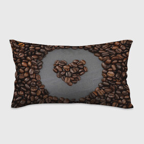 Подушка 3D антистресс с принтом Люблю кофе в Кировске, наволочка — 100% полиэстер, наполнитель — вспененный полистирол | состоит из подушки и наволочки на молнии | бариста | зерна | кофе | любитель кофе