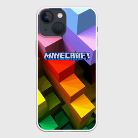 Чехол для iPhone 13 mini с принтом MINECRAFT в Кировске,  |  | boy | flight | forest | game | guy | hero | minecraft | river | герой | игра | лес | мальчик | парень | полет | река