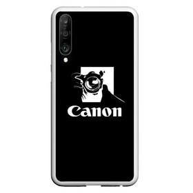 Чехол для Honor P30 с принтом Canon в Кировске, Силикон | Область печати: задняя сторона чехла, без боковых панелей | canon | кэнон | линза | снимок | фото | фотоаппарат | фотограф | фотографер | фотография | фоточки