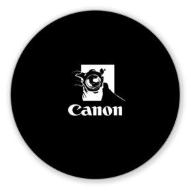 Коврик для мышки круглый с принтом Canon в Кировске, резина и полиэстер | круглая форма, изображение наносится на всю лицевую часть | canon | кэнон | линза | снимок | фото | фотоаппарат | фотограф | фотографер | фотография | фоточки