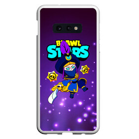 Чехол для Samsung S10E с принтом Brawl Stars Mortis в Кировске, Силикон | Область печати: задняя сторона чехла, без боковых панелей | bibi | crow | leon | logo game | nita | paladin | rogue mortis | sandy | spike | surge | бравл старс | бравлер | браво | вольт | детям | коварный мортис | леон | логотипы игр | мальчикам | меч | мортис | сенди | спайк | спраут