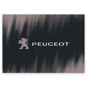 Поздравительная открытка с принтом PEUGEOT / Пежо в Кировске, 100% бумага | плотность бумаги 280 г/м2, матовая, на обратной стороне линовка и место для марки
 | Тематика изображения на принте: 