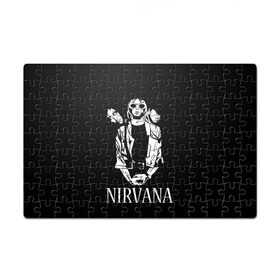 Пазл магнитный 126 элементов с принтом NIRVANA в Кировске, полимерный материал с магнитным слоем | 126 деталей, размер изделия —  180*270 мм | grange | kobain | kurt | music | nirvana | punk | rock | usa | гранж | кобэйн | курт | нирвана | панк | рок