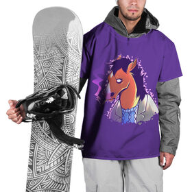 Накидка на куртку 3D с принтом Конь БоДжек в Кировске, 100% полиэстер |  | bojack horseman | бо | бо джек | говорящий конь | джек | диана | кентавр | кони | конь | конь бо джек | мистер подхвост | мульт | мультфильм | тодд