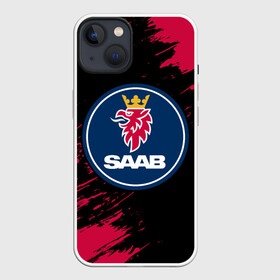 Чехол для iPhone 13 с принтом SAAB   Сааб в Кировске,  |  | auto | logo | moto | saab | symbol | авто | автомобиль | гонки | знак | лого | логотип | логотипы | марка | машина | мото | сааб | символ | символы