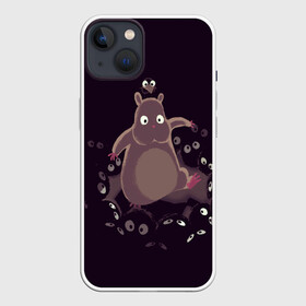 Чехол для iPhone 13 с принтом Хомяк Боо и пыльные зайчики в Кировске,  |  | studio ghibli | ведьмина служба доставки | мой сосед тоторо | небесный замок лапута | студия гибли | унесённые призраками | хаяо миядзаки | ходячий замок