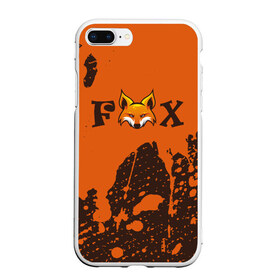 Чехол для iPhone 7Plus/8 Plus матовый с принтом FOX в Кировске, Силикон | Область печати: задняя сторона чехла, без боковых панелей | animals | fox | foxes | foxy | ginger | животные | лис | лиса | лисенок | лисий | лисица | лисицы | лисичка | лисички | лисы | лисята | оранжевый