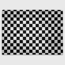 Плед 3D с принтом Шахматка в Кировске, 100% полиэстер | закругленные углы, все края обработаны. Ткань не мнется и не растягивается | абстракция | в клетку | игра | клетка | клеточка | тренд | черно белая | черно белая клетка | шахматка | шахматная клетка | шахматы