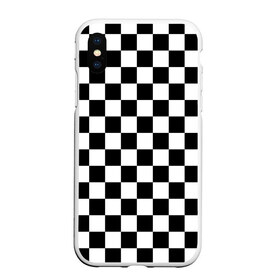 Чехол для iPhone XS Max матовый с принтом Шахматка в Кировске, Силикон | Область печати: задняя сторона чехла, без боковых панелей | абстракция | в клетку | игра | клетка | клеточка | тренд | черно белая | черно белая клетка | шахматка | шахматная клетка | шахматы