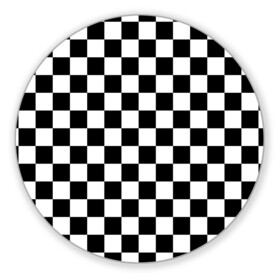 Коврик для мышки круглый с принтом Шахматка в Кировске, резина и полиэстер | круглая форма, изображение наносится на всю лицевую часть | Тематика изображения на принте: абстракция | в клетку | игра | клетка | клеточка | тренд | черно белая | черно белая клетка | шахматка | шахматная клетка | шахматы