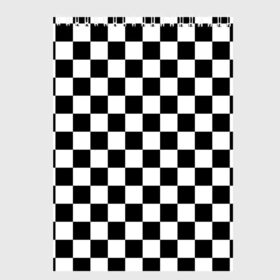 Скетчбук с принтом Шахматка в Кировске, 100% бумага
 | 48 листов, плотность листов — 100 г/м2, плотность картонной обложки — 250 г/м2. Листы скреплены сверху удобной пружинной спиралью | абстракция | в клетку | игра | клетка | клеточка | тренд | черно белая | черно белая клетка | шахматка | шахматная клетка | шахматы