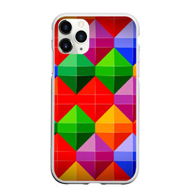Чехол для iPhone 11 Pro Max матовый с принтом Цветные ромбы в Кировске, Силикон |  | ромб | ромбы | цвет | цвета | цветные ромбы