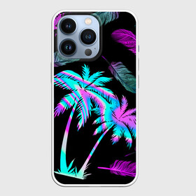 Чехол для iPhone 13 Pro с принтом Неоновое лето в Кировске,  |  | брызги | вселенная | детская | для девочки | космос | красота | лето | мальчик | неон | пальма | пальмы | перо | перышко | пляж | потерялся | радуга | яркая